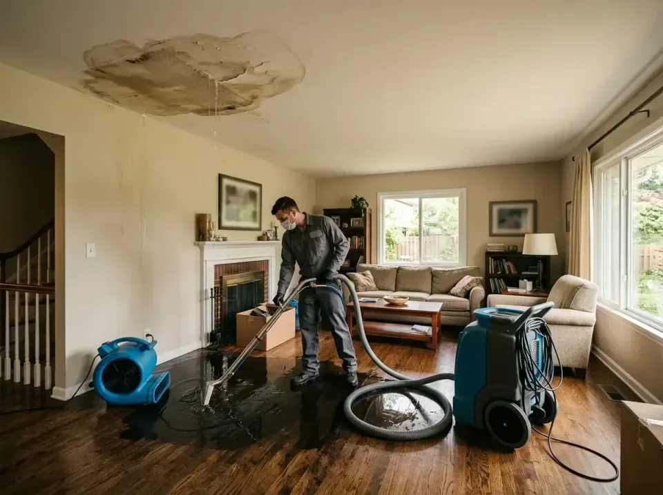 attic-pipe-burst-ceiling-drip-008 — frequently asked questions, Water Damage Restoration & Carpet Care in Emerson, NJ